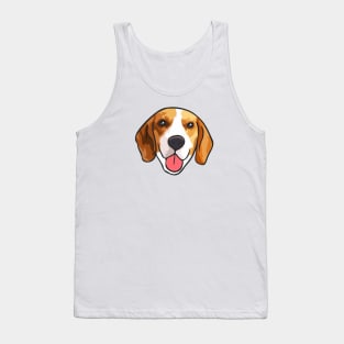 Beagle Dog Head Tank Top